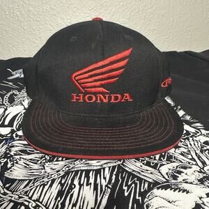 Factory Effex Honda Wing Flex-Fit Hat Sm/Md Black